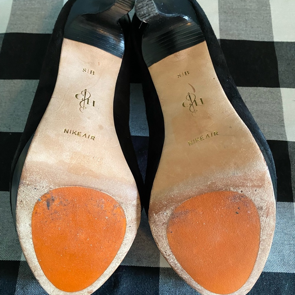 Cole Haan Black Suede High Heels - Picture 3 of 9